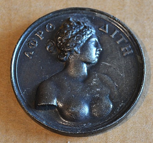 Medaille bronzeguss aphrodite - bronzeguss,