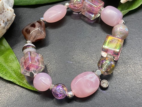 1st armband m acrylperlen - 1st.,